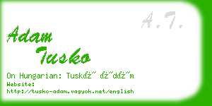 adam tusko business card